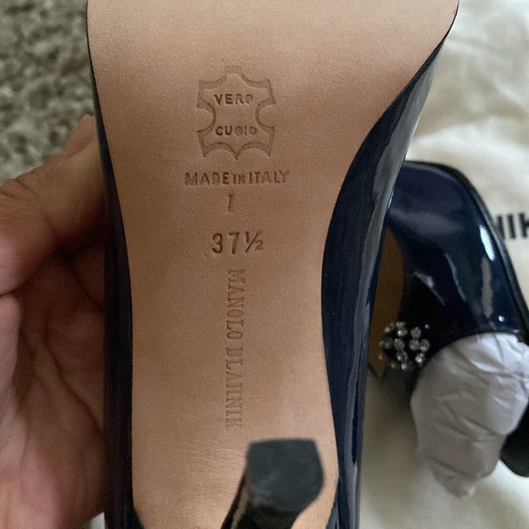 Manolo Blahnik pump open toe with crystal size 37.5 - Picture 6 of 12